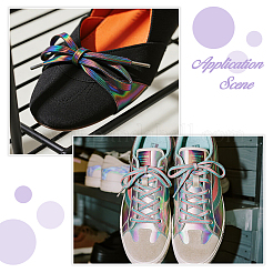 10 пара шнурков из полиэстера двух цветов&nbsp;AJEW-FH0006-73