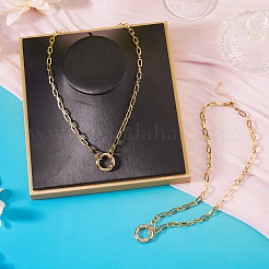 2 collier en chaîne avec trombone en laiton&nbsp;NJEW-TAC0046