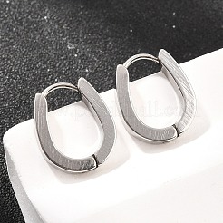 Pendientes de aro de acero inoxidable 201&nbsp;EJEW-T056-03P-01