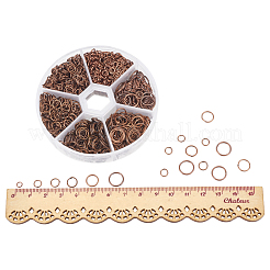 Красные медные покрытые железом кольца с безводным никелем для изготовления ювелирных изделий IFIN-PH0001-06R-NF