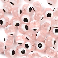 Светящиеся и печатные непрозрачные акриловые бусины&nbsp;LACR-G050-01C