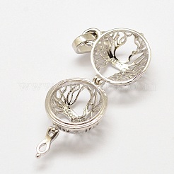 Латунные подвески с ажурной резьбой&nbsp;X-KK-P100-17P-NR