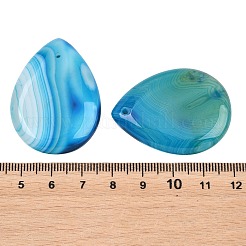 Pendentifs d'agate à bandes naturelles&nbsp;GG-K002-02B