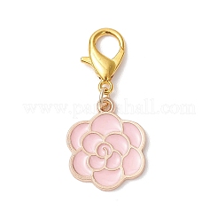 Подвесные украшения из розовой эмали&nbsp;HJEW-JM04638