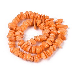 Gefärbt natürlichen Süßwasser-Muschelperlen Stränge&nbsp;BSHE-T014-55