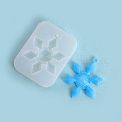 Рождественская тема diy Снежинка кулон силиконовые Молды DIY-F114-27
