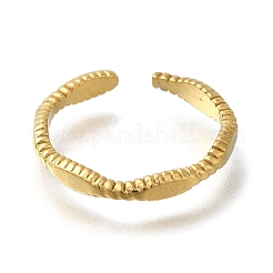 Ионное покрытие (ip) 304 нержавеющая сталь манжеты кольца для женщин&nbsp;RJEW-U017-01G