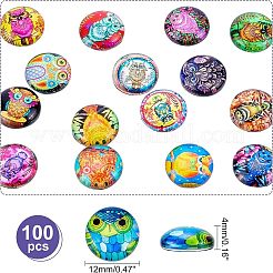 Cabochon di vetro 100 pz&nbsp;GGLA-NB0001-10