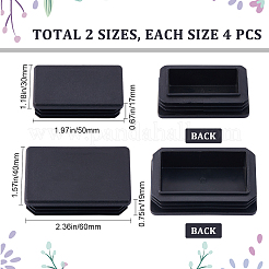 8 шт. 2-х видов пластиковых мебельных заглушек FIND-GF0005-28