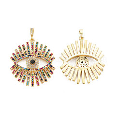 Латунные микро проложить кубического циркония подвески KK-N242-006