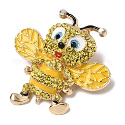 Значки с пчелами и стразами&nbsp;JEWB-L026-04G-02