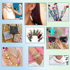 Kits de fabrication de perles en plastique et en acrylique à faire soi-même&nbsp;DIY-GA0002-94B