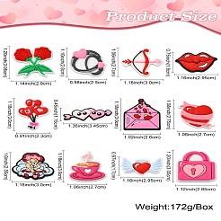 60 шт. 12 стиля кабошоны из ПВХ на тему Дня святого Валентина&nbsp;FIND-CJ0011-21