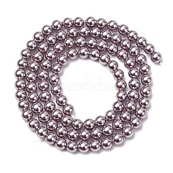 Galvanisierte Muschelperlenstränge&nbsp;X-BSHE-G041-4mm-02