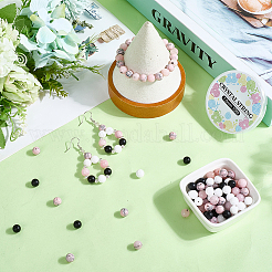 Наборы для самостоятельного изготовления браслетов из натурального белого нефрита&nbsp;DIY-SC0030-27