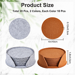 Войлочный коврик для чашки&nbsp;AJEW-CN0002-87C