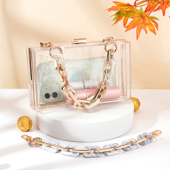 2 шт. 2-х цветные акриловые кабельные цепи ремни для сумок&nbsp;AJEW-PH0002-86