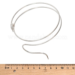 Браслеты-манжеты из сплава на плечо для женщин BJEW-U037-01A-P