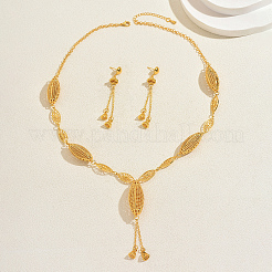 Геометрические полые серьги и ожерелья из сплава&nbsp;TW5135