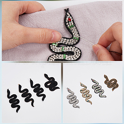 4 шт. 4 стиля тканевая нашивка ручной работы со стразами&nbsp;DIY-GF0010-80