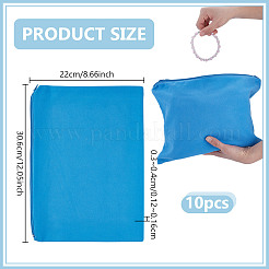 Мешочки из микрофибры для хранения серебряных украшений на молнии&nbsp;ABAG-WH0032-85A