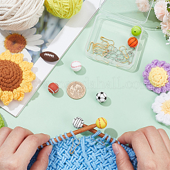 8 stücke 8 arten sport silikon perlen stricken nadel protektoren/stricken nadel stopper&nbsp;DIY-NB0010-34