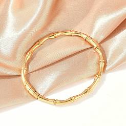 Bracelet articulé en acier inoxydable 304 avec joint en bambou&nbsp;JB757B
