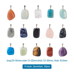 Природные и синтетические смешанные подвески драгоценных камней G-TA0001-11