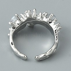 Смоляное полукруглое открытое кольцо-манжета RJEW-TAC0007-02A-P