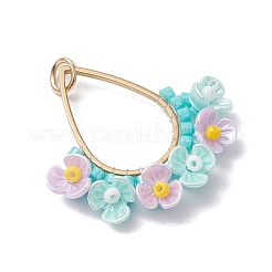 Стеклянные подвески из бисера&nbsp;PALLOY-MZ00600-02