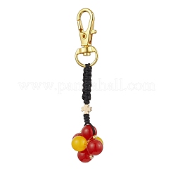 Gefärbte natürliche malaysische Jade Klee Anhänger Dekoration&nbsp;KEYC-JKC00979