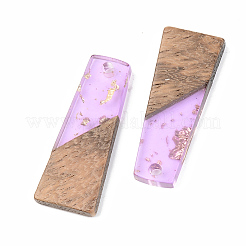 Подвески из прозрачной смолы и ореха&nbsp;X-RESI-S389-040A-B01