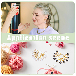 20 шт. сплав эмали кулон фиксирующие маркеры петель HJEW-WH00134