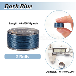 Нейлоновая бисерная нить&nbsp;NWIR-WH0005-10Q