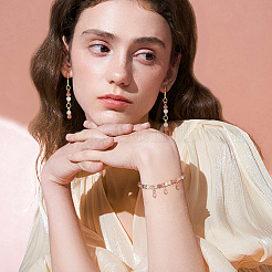 5 нить бусин из натурального мрамора и кунжутной яшмы/киви яшмы G-NB0004-42