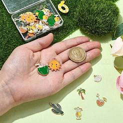 40шт 8 стиля подвески из сплава с эмалью&nbsp;ENAM-CJ0006-10