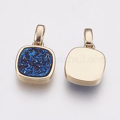 Естественно druzy агат подвески&nbsp;KK-G343-12C-G