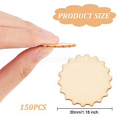 Morceaux de bois non finis&nbsp;WOOD-WH0027-70