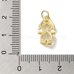 Стеклянные подвески из латуни с покрытием стойки KK-P272-18A-G01