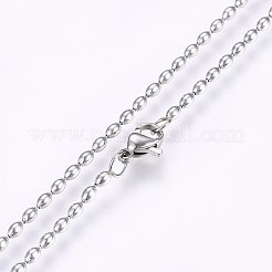 Не тускнеющие шариковые цепочки из нержавеющей стали 304 NJEW-F221-06P