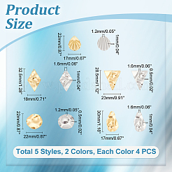 40 шт. 10 стиля подвески из нержавеющей стали 201 STAS-UN0049-47