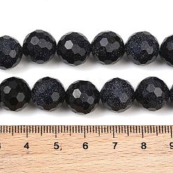 Synthetische blauen goldstone Perlen Stränge&nbsp;GG-CBA199E-F02-12mm