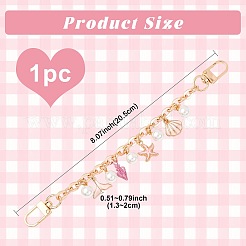 Сплав цепи сумки удлинители цепи&nbsp;HJEW-FS00057-04