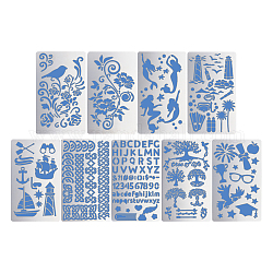 Benecreat 9 Art Stahlschneidwerkzeuge Schablonen, für DIY Scrapbooking / Fotoalbum, Dekorative Prägepapierkarte aus Papier, Gemischte Muster, 10.1x17.7x0.05 cm, 9styles, 1pc / style, 9 Stück / Set