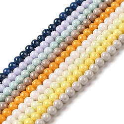 Fili di perle imitazione zirconi cubici, tondo, colore misto, 3mm, Foro: 0.7 mm, circa 114~117pcs/filo, 14.80''~14.96'' (37.6~38 cm)