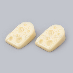 Resin Decoden Cabochons, Cheese, Imitation Food, Pale Goldenrod, 16x10x5mm