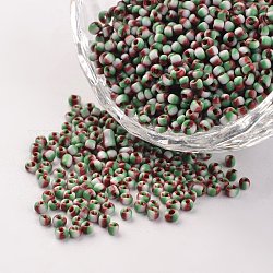 12/0 perles en verre de couleurs opaques, perles rondes de semences, colorées, 1.5~2x2mm, Trou: 0.5mm, environ 22500 pcs/450 g
