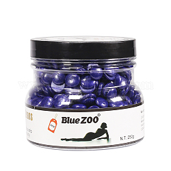 Hard Wax Beans, Body Hair Removal, Depilatory Hot Film Wax, DarkSlate Blue, 9.6x8.4cm, net weight: 250g/box