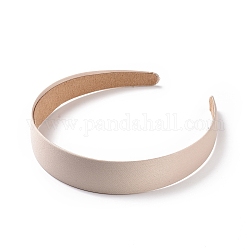 Breite Haarbänder aus Stoff, Solide einfache Haaraccessoires für Frauen, creme-weiß, 145x130x28 mm