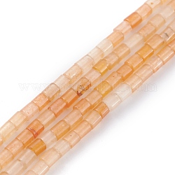 Topazio naturale perle di giada fili, colonna, 2x2mm, Foro: 0.8 mm, circa 154~160pcs/filo, 15.16~15.75 pollice (38.5~40 cm)
